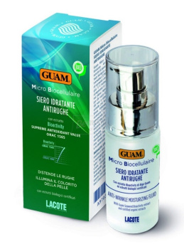Guam Микробиоклеточная ORGANIC увлажняющая сыворотка для лица и шеи противовозрастного действия 30 мл