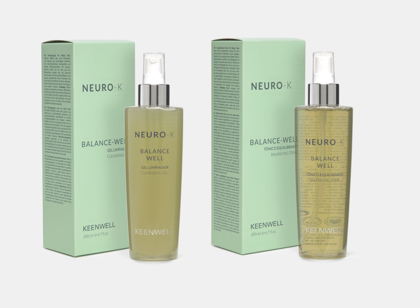 Keenwell Neuro-K Balance Well Набор Балансирующий очищающий гель + Балансирующий тоник