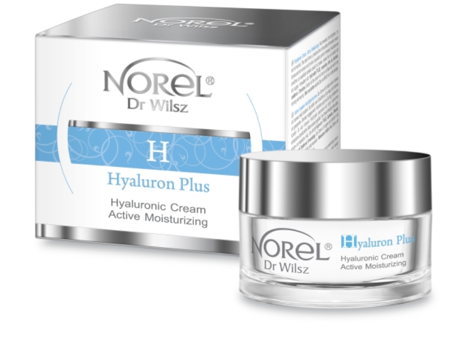 Norel Hyaluron Plus Hyaluronic Cream Active Moisturizing Интенсивно увлажняющий крем с гиалуроновой кислотой для сухой и нормальной кожи 50 мл