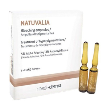 Sesderma NATUVALIA Сыворотка в ампулах с отбеливающим эффектом  5 ампул по 2 мл 