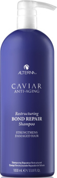 Alterna Caviar Restructuring Bond Repair Shampoo Безсульфатный шампунь для восстановления поврежденных волос с экстрактом чёрной икры 1000 мл