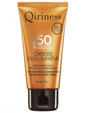 Qiriness Caresse Soleil Suprême Visage SPF50 Detoxifying & Sublimating Protective Sun cream SPF50 Антиоксидантный солнцезащитный крем Совершенство и детокс для кожи лица SPF50 50 мл