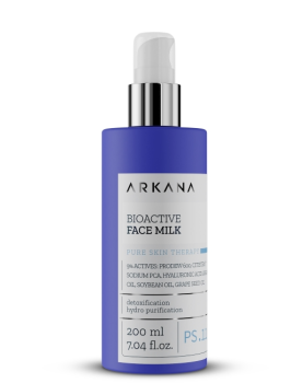 Arkana Bioactive Face Milk Очищающее биоактивное молочко, восстанавливает гидролипидный баланс кожи 200 мл