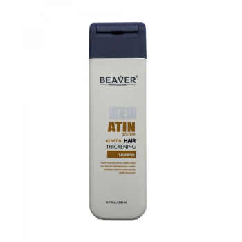 Beaver Keratin Hair Thickening Shampoo Шампунь с кератином для густоты и утолщения волос 200 мл