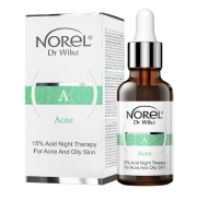 Norel Acne Serum 15% Acid night therapy for acne and oily skin Ночная сыворотка для прыщей и жирной кожи 30 мл