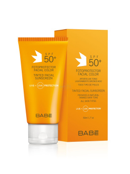 BABE Laboratorios Тонирующий солнцезащитный крем для лица SPF 50+ 50 мл