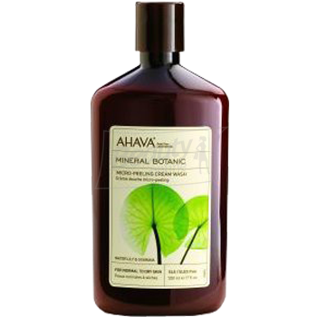 Ahava Mineral Botanic Micro-Peeling Lily Мягкий крем для душа кувшинка/гуарана 500 мл