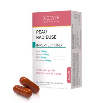 Biocyte Peau Radieuse Уменьшает воспалительные высыпания на коже 60 капсул