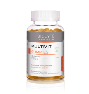 Biocyte Multivit Gummies Добавка дієтична у формі жуйок зі смаком полуниці, що складається з 9 вітамінів та 1 мінералу 60 капсул