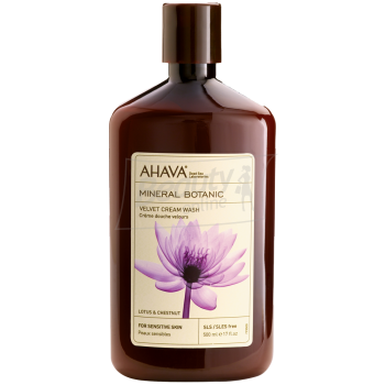 Ahava Mineral Botanic Cream Wash Lotus Мягкий крем для душа лотос/сладкий каштан 500 мл