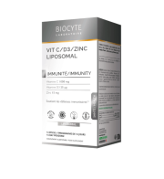 Biocyte Vitamine C-D3-Zink Liposomal Добавка дієтична в стиках на основі вітамінів C і D3 14 стиків