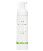 Clarena Sensi Peptide Foam М'яка пінка для щоденного очищення обличчя та очей для чутливої шкіри 200 мл