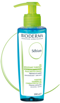Bioderma Себиум пенящийся очищающий гель 