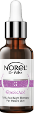  Norel  Serum 15% Acid night therapy for mature skin Ночная сыворотка с гликолевой, молочной и фитиновой кислотой 30 мл