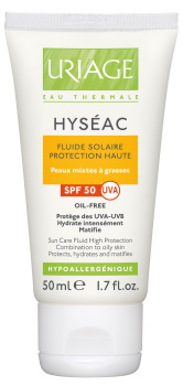 Uriage Hyseac Ісеак сонцезахисний флюїд SPF 50+ 50 мл