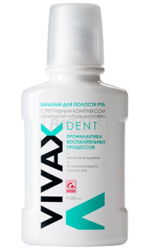 Vivax Dent Бальзам протизапальний з Неовітоном та Алое Віра 250 мл