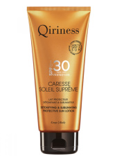 Qiriness Caresse Soleil Suprême Corps SPF30 Detoxifying & Sublimating Protective Sun Lotion SPF30 Антиоксидантный солнцезащитный лосьон Совершенство и детокс для кожи тела SPF30 200 мл