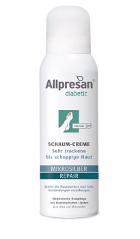 Allpresan Diabetic MICROSILBER + REPAIR Крем-піна для сухої шкіри, що лущиться