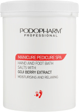 Podopharm Соль смягчающая для ванн при педикюре/маникюре с ягодами годжи и маслом ши 1400 г