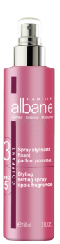 Camille Albane Формирующий и фиксирующий спрей для укладки волос с ароматом яблока, 150 мл