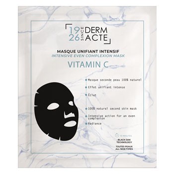 Academie Derm Acte Intensive Even Complexion Mask Интенсивная черная маска Ровный тон с витамином С 1 шт