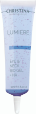Christina Eye & Neck Bio gel + HA - Lumiere  - Гель "Лумирэ" с гиалур. кислотой для ухода за кожей вокруг глаз и шеи 30 мл