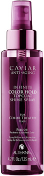 Alterna Caviar Infinite Color Hold Topcoat Spray Безсульфатный солнцезащитный спрей для красоты и блеска окрашенных волос с экстрактом чёрной икры 125 мл