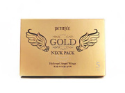 Petitfee Hydrogel Angel Wings Gold Neck Pack Гидрогелевая маска для шеи с плацентой 10 г-5 шт