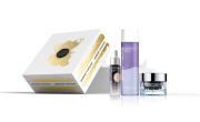 Germaine de Capuccini Набір Golden Hours 6 Repair Night Progress Регенеруюча сироватка-бустер для обличчя 15 мл + Make-Up Removal Lotion Рідина для демакіяжу повік двофазна 125 мл + PRO60+ Ext Nour High Deman Крем антивікової глобальної дії 50 