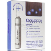 Salerm Kera-Plus Термозащита для волос в ампулах 4 х 10 мл