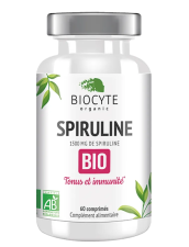 Biocyte Spiruline Bio Добавка дієтична допомагає підвищити тонус та імунітет організму 60 капсул