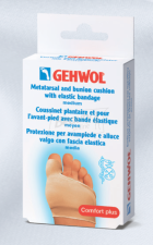 Gehwol Защитная подушка под плюсну и накладка на большой палец из гель-полимера и эластичной ткани, средний размер, 1 шт