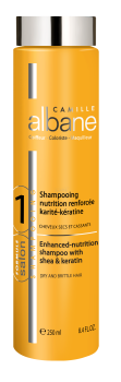 Camille Albane Shea-Keratin Enhanced-nutrition shampoo Шампунь с маслом карите и кератином, 250 мл