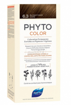 Phyto Фитоколор 6.3 темно-русый золотистый