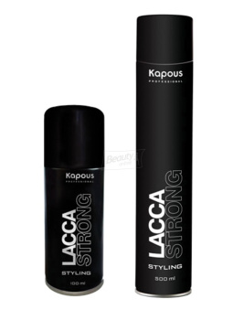 Kapous Lacca Strong Лак для волос аэрозольный (без фреона) сильной фиксации 