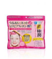 Hada Labo Gokujyun 3D Perfect Mask Антивозрастные маски для лица 30 шт