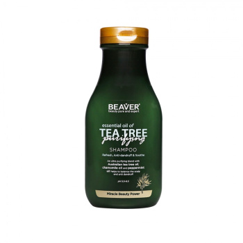  Beaver Essential Oil of Tea Tree Shampoo Шампунь для жирных волос с маслом чайного дерева 
