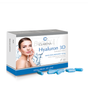 Clarena Suplement Hyaluron 3D Увлажняющие биологически активные добавки с 3 типами гиалуроновой кислоты 30 шт