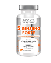  Biocyte 5 Ginseng Forte Загально тонізований засіб, що підтримує нервову систему 40 капсул