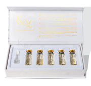 KRX Aesthetics WHITE AND BRIGHT MESO BOOSTER AMPOULE Гелевий бустер-концентрат з 13% L-Глутатіоном та антиоксидантами для освітлення та роботи з пігментними плямами та постакне 5 ампул х 5 мл