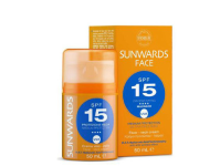 SUNWARDS Face Cream SPF15 Солнцезащитный крем для лица и шеи со средней защитой SPF15 50 мл