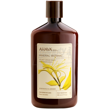 Ahava Mineral Botanic Cream Wash Honeysuckle Мягкий крем для душа жимолость/лаванда 500 мл