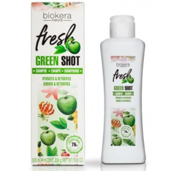   Salerm Green Shot Shampoo Шампунь для глубокого увлажнения и очищения 300 мл