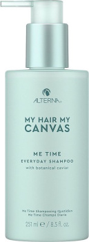 Alterna Canvas Me Time Everyday Shampoo Ежедневный увлажняющий шампунь для гладкости и блеска волос с экстрактом растительной икры 251 мл 