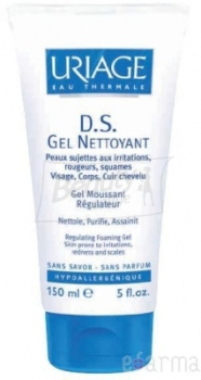 Uriage DS Gel Nettoyant Cleansing Gel Очищаючий гель проти почервоніння та подразнення 150 мл
