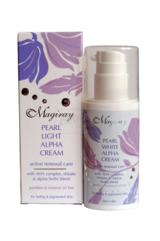 Magiray PEARL WHITE alpha cream - Жемчужный отбеливающий Альфа крем, 50 мл