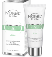 Norel Acne Cleansing mud mask for oily and acne-prone skin Очищаюча грязьова маска 100 мл