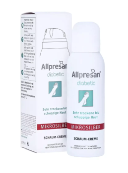 Allpresan Diabetic MICROSILBER Крем-пена при шелушении и сухой кожи стоп диабетиков