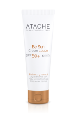 ATACHE BE SUN SPF50+ Cream Color Омолаживающий солнцезащитный крем с тональным эффектом для нормальной и сухой кожи SPF 50+ 50 мл