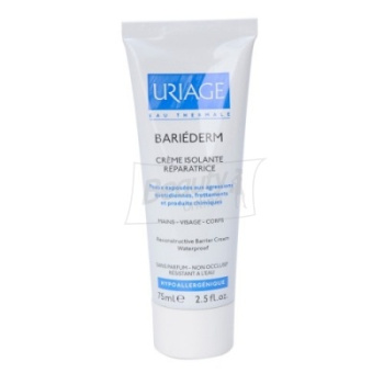 Uriage Bariederm Reconstructive Barrier Cream Waterproof Ізолюючий крем, що відновлює, 75 мл